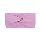 Cute Solid Color Baby Headband For Girls Cotton Twisted Knotted Turban Elastic Hair band Children Headwrap Hair