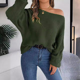 Fongt Shooting 2025 Autumn And Winter Casual Relaxation Solid Color Bat Sleeve Sweater Women's Clothing