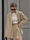 Fongt Fashion Casual Suit 100 Folded Skirt Dress Suit Women's Clothing