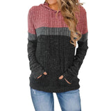 Fongt Autumn And Winter New Women's Wear Wish Loose Casual Casual Impact Pocket Splicing Hooded