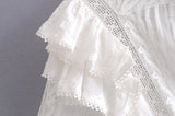 Fongt Women's Lace Multi-Layer Cake Dress 6390