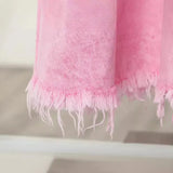 Fongt New Heavy-Work Washing Denim Long Skirt Personality 1664