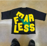 Fongt T-Shirt Five-Sleeved Loose Hip-Hop Top Tide Brand Series
