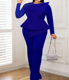 Fongt Designer's Stitched Nail Bead Jumpsuits Skinny Banquet Dresses For Women