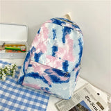 Colors Students Backpack Women Preppy School Bag Nylon Waterproof Campus Style Rucksack Female Travel Backpacks