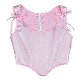 Fongt Fashion New Tiding Waist Vest Sexy Strapped Short Fish Bone Small Waist Vest Corset