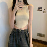 Girls Short Sling Women Summer New Vest Wearing Sexy Net Red Pop Small Sleeveless Top