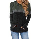 Fongt Autumn And Winter New Women's Wear Wish Loose Casual Casual Impact Pocket Splicing Hooded