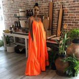 Short Sleeve Ruffled Maxi Long