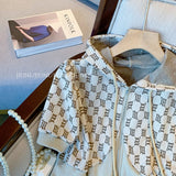 Women's New 2 Piece Suit Short Sleeve Cropped Hooded Tops +Elastic Waist Shorts Casual High Street Vintage 2 pecs Set