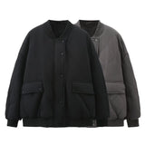 Fongt Clothes Loose Bomber Jacket Baseball Suit Casual Thin