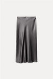 Fongt Women's Clothing INS Explosive Silk And Hymn Multi-Colored Half-Body Dress