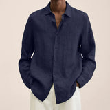 Fongt Explosion Autumn Long Sleeve V-Neck Loose Button Cotton Shirt Shirt