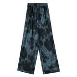 Tie-dye Casual Pants 2022 New Summer Women's Loose Wide-leg Pants Trousers High-waist Straight-leg Pants Joggers