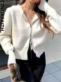 New 2022 Short Cardigans Zipper Hooded Thicken Knitted Wild Korean Lady Winter Spring Women's Sweaters Top