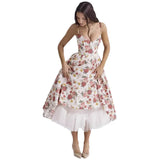 Fongt New Summer Senior Sense Princess Dress French Mesh Swing Double Sling Dress Woman