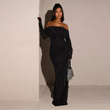 Fongt Sexy Deep V Collar Fold Design Sense High Open Skirt Dress Woman