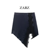 Fongt Homemade New Women's Sty-Chees Styling Zippered Horned Pants