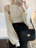 Autumn High Quality Knitting Suit Women New Long Sleeve Round Collar Two Piece