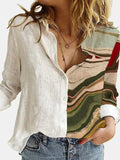 Women Lapel Long Sleeves Single Breasted