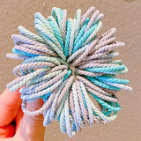 Girls Cute Colorful Basic Spiral Elastic Hair Bands Small Pigtail Hair Tie Scrunchie Rubber Band Kid Hair