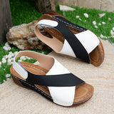 Fongt Sandals Women's New Summer 2024 New Pines Pastry Thick Bottom Dresses With Dresses To The