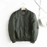 2023 Winter Warm Women Baseball Jackets Oversized Basic Coat Zipper Loose Bomber Jacket Female Outwear Tops Chaqueta