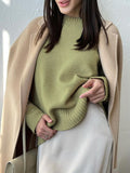 Fongt Autumn And Winter New Hot Round-Neck Sweater Women's Card With Loose Knitting Top