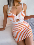 Fongt Wind Shooting Spring And Summer Sexy Slenched High-Waisted Knitted Sling Bag Hip Skirt Women's Clothing