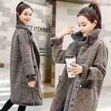 Fongt New 2025 Autumn And Winter Plus Thick Medium Long Imitation Lamb Hair Small Hair Coat Tide