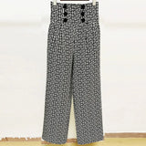QUALITY Newest 2023 Designer Stylish Jacket Women Peak Shoulder Geometric Monogram Jacquard Single Button