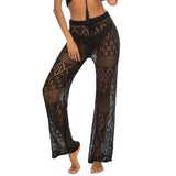 Color Sexy Nightclub Hollow Woven Trousers