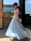 Fongt Xixi 2025 Summer New Temperament Is Thin And High-Rise Half-Dressed Dress Woman 85183