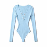 Fongt Style Trend Long-Sleeved V-Neck Buckle-Coat Shirt Bottoming Women's Solid-Colored Clothes Based On