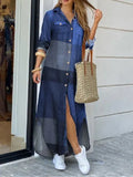 Robe Elegant Button Long Shirt