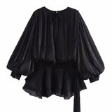 Fongt Women's Clothing Explosion Pure Lust Wind To The Waist Irregular Pendulum Dress + Shorts