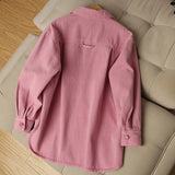 Women Pink Jeans Jacket Oversized Korean Style Single Breasted Chic Denim Coats Spring Autumn Cowboy Jackets
