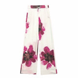 Fongt Summer Casual Printing Trouser Set New Women's Hanging Shirt