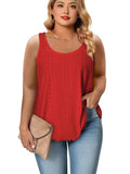 Fongt 2025 New Round-Neck Loose Sleeveless Women's T-Shirt