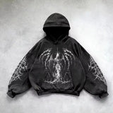 Fongt Wash Hooded Hoodie Hoodie Winter High Street Men And Women With The Same Shirt Top