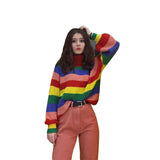 Fongt Knitted Explosive Sweater High-Necked Hooded Long-Sleeved Loose Sweater Top Women's Clothing