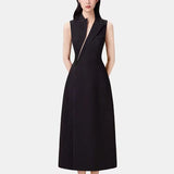 Fongt Spring And Summer New Model Cute OL Long Sleeveless Suit Jacket Dresser Women 1811