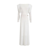 Fongt Design Dress Women 2025 Spring And Autumn New Folded Kinesi Advanced Long Sleeve Long