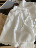 Fongt Cotton-Skin Broad Leg Trousers Women's Summer Thin Thins And Gentle And Comfortable Loose Waist-On-Loose Straight Trousers