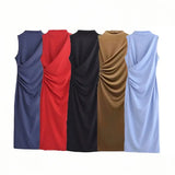 Fongt Midi Dress 2025 Spring/Summer Banquet Sleeveless Dresses In The Long Dress