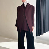 Fongt 2025 Autumn And Winter New High-End Oscarb Shawl With A Buckle Suit Jacket Women's