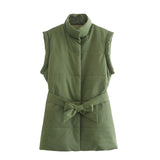 Women 2022 Fashion Thick Warm Coat Fashion Pocket Women's Sleeveless Lint Loose Vest With