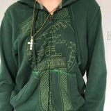 Polyester Fiber Printing Street Fashion Hooded Coat Sweatshirt Women's