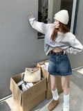 Denim Skirt Women Summer Korean style Street Women Short Skirt Jeans Casual Full Stretch Mini