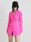 Fongt Spring New Women's Niche Design Sense Suit Dress Bow Fashion Temperament Suit A-Word Skirt Women-Outfit